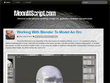Tablet Screenshot of moonlitscript.com